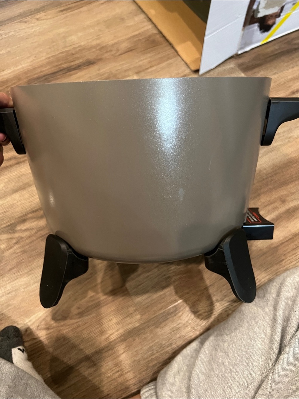Stainless Steel Electric Fry Pan Insert with Black Handles NEW! Never used ! - Picture 8 of 10